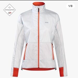 Gorewear Women’s Drive WINDSTOPPER® Jacket in White/Fireball